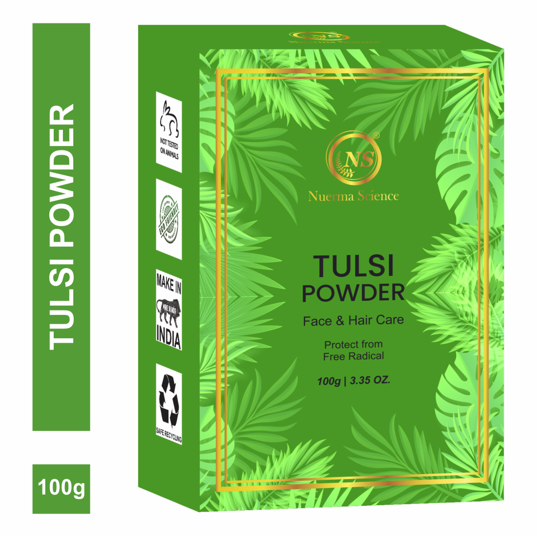 Tulsi Natural Powder For Face & Hair Care - 100mg