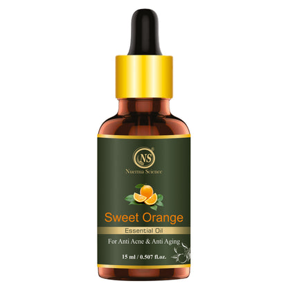 Nuerma Science Sweet Orange Essential Oil for Anti-Acne & Anti-Aging - 15ml