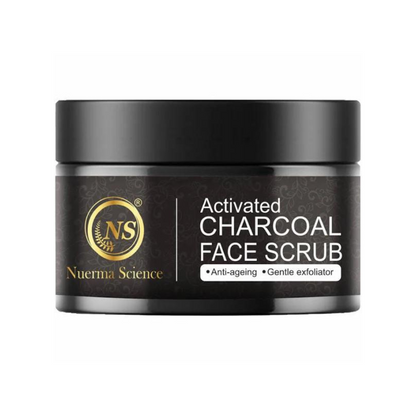 Nuerma Science Charcoal Face Scrub | Remove Dead Skin Cells & Cleanse Deeply - 100gm