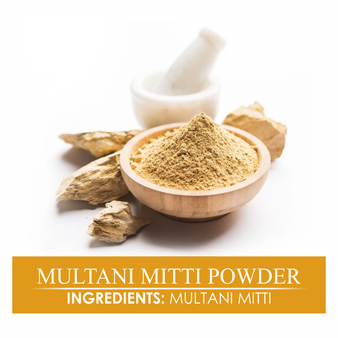 Multani Mitti Powder For Glowing Skin & Anti Pigmentation - 100mg