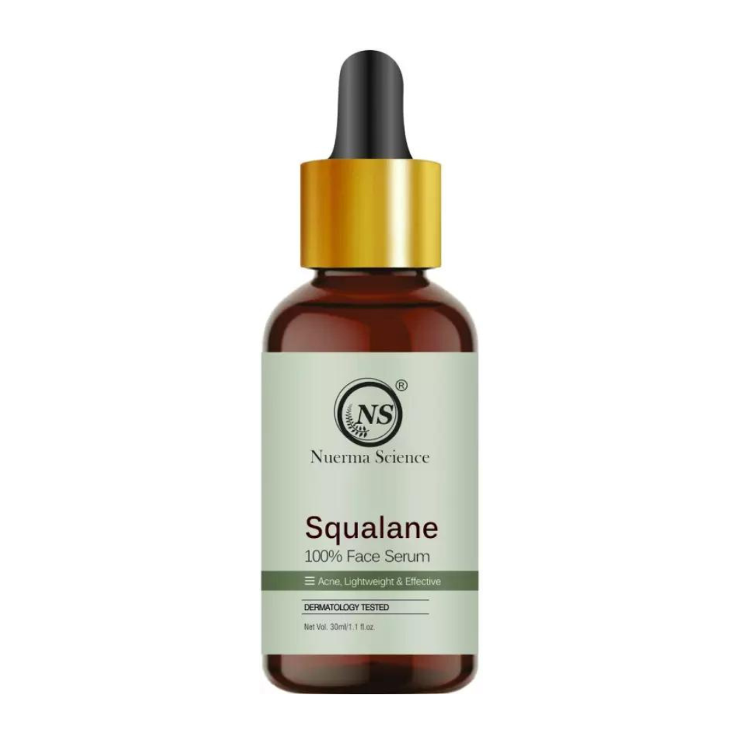 Nuerma Science 100% Squalane Face Oil Serum - 15ml | Nourish, Hydrate, Protect