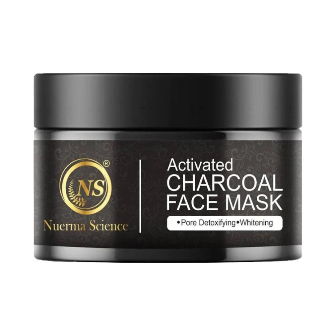 Nuerma Science Charcoal Face Mask | Deep Cleanse and Exfoliates - 100gm