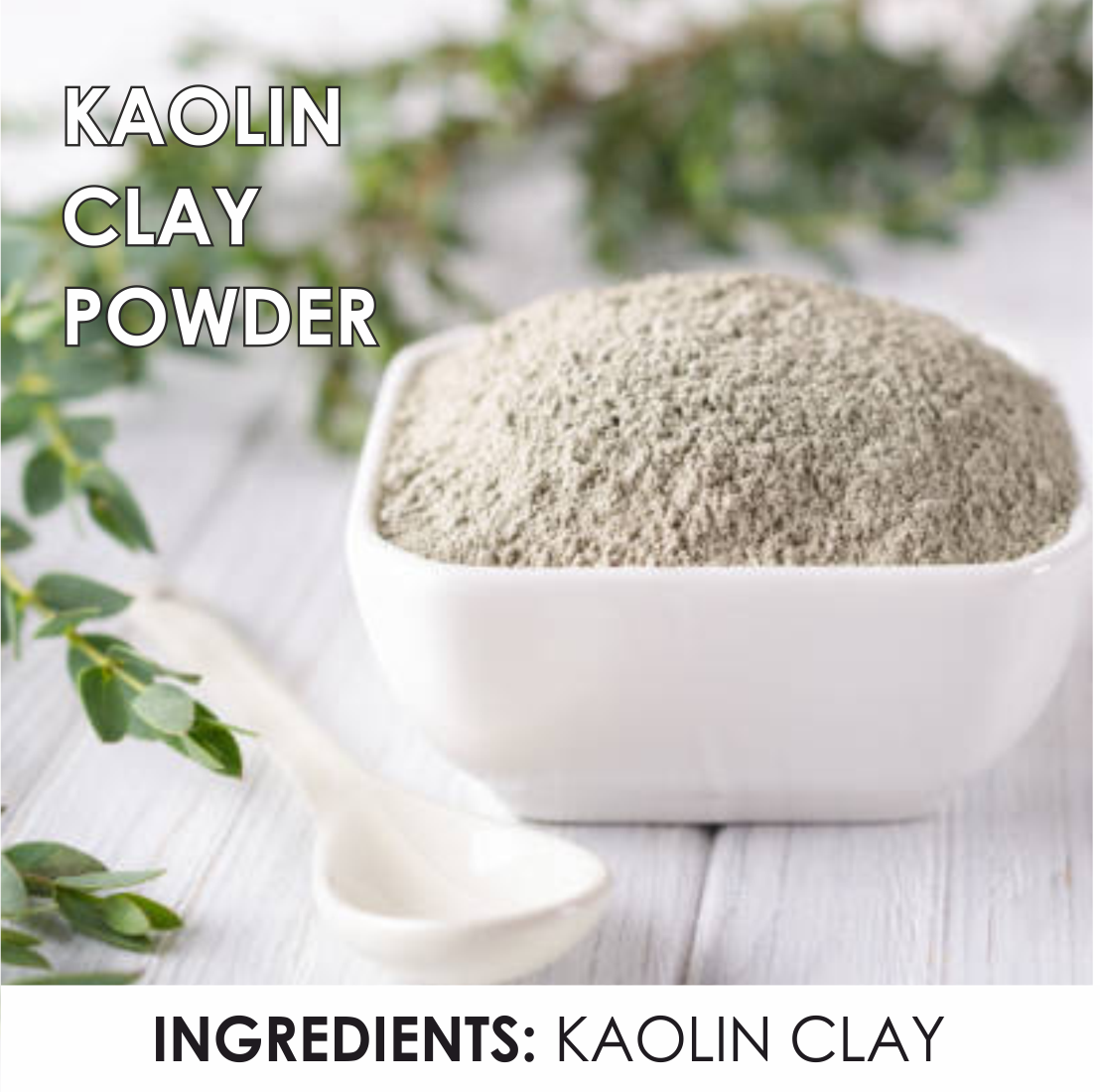 Kaolin Clay Pure & Natural Powder For Face & Hair Care - 100gm