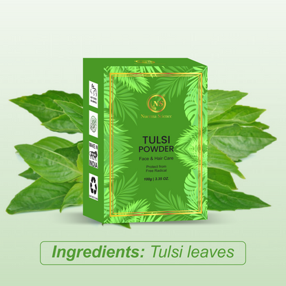 Tulsi Natural Powder For Face & Hair Care - 100mg