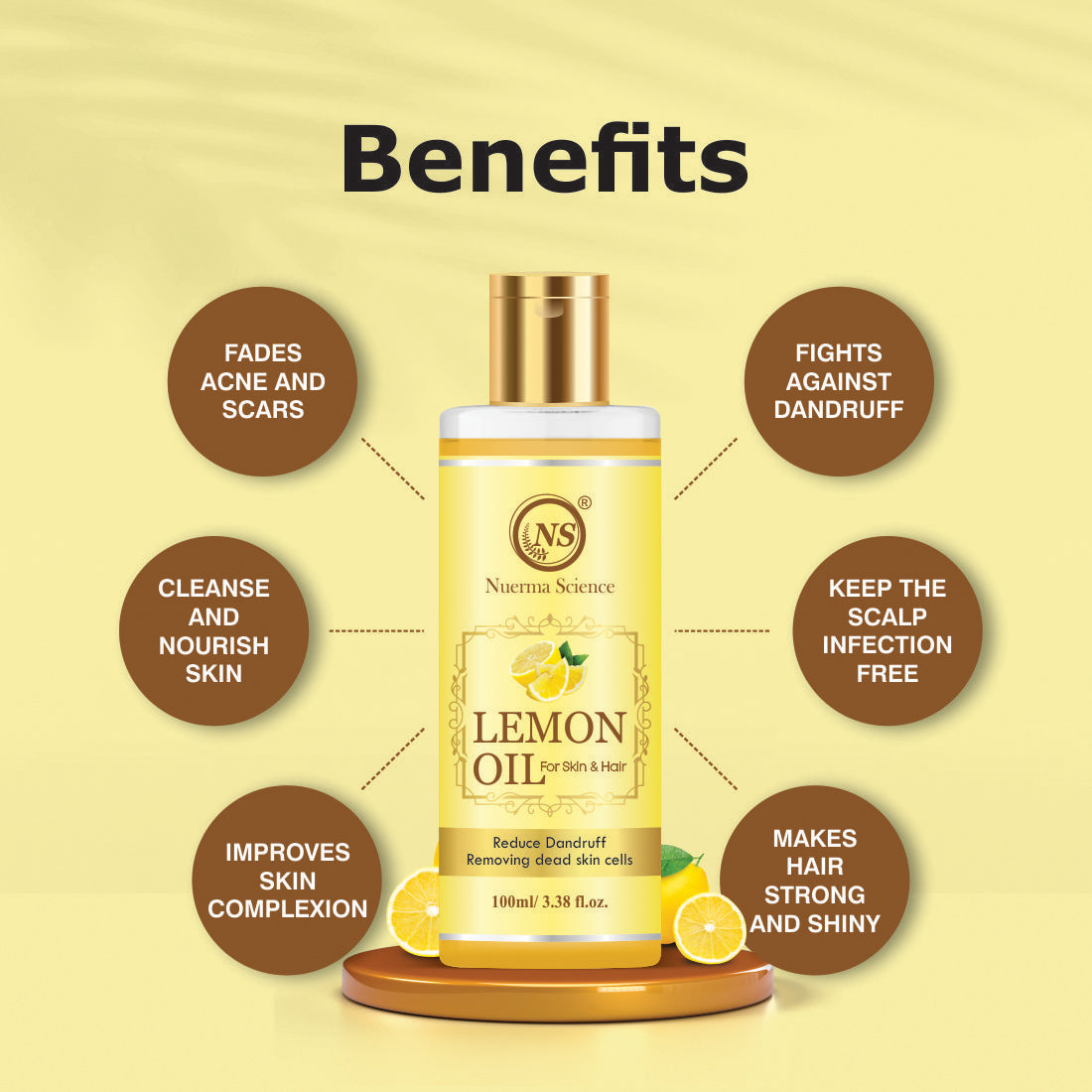 Lemon Oil For Skin & Hair