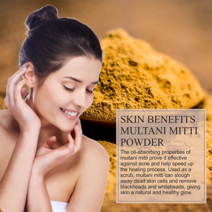 Multani Mitti Powder For Glowing Skin & Anti Pigmentation - 100mg