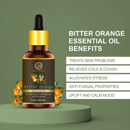 Nuerma Science Bitter Orange Essential Oil For Anti Fungal & Aromatherapy - 15ml