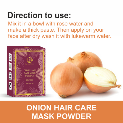 Onion Hair Care Mask Powder