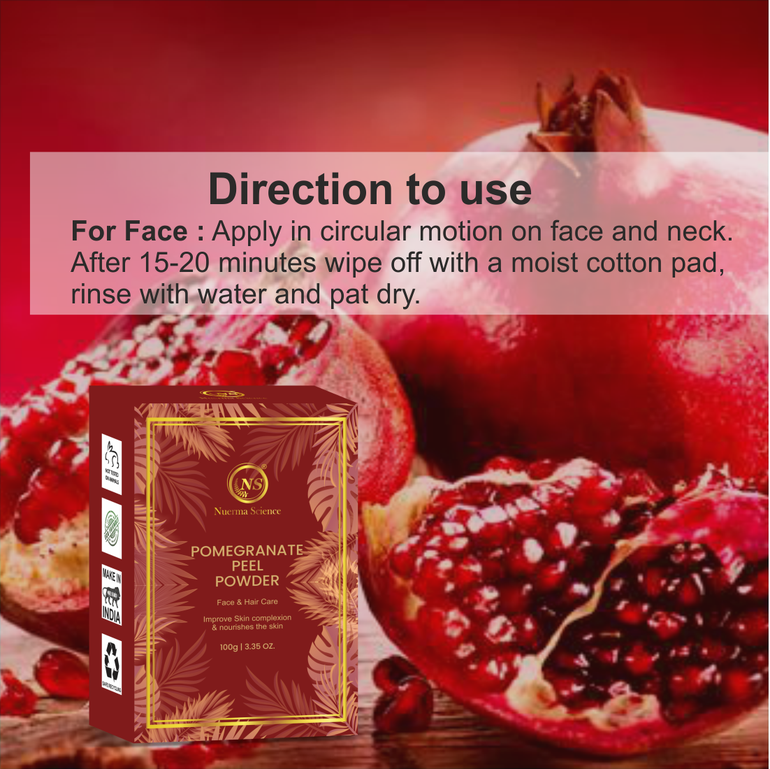 Nourishes the Skin Pomegranate Peel Powder