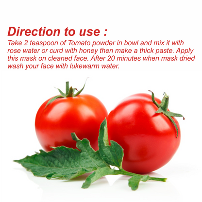 Tomato Powder For Lightening Glowing Skin