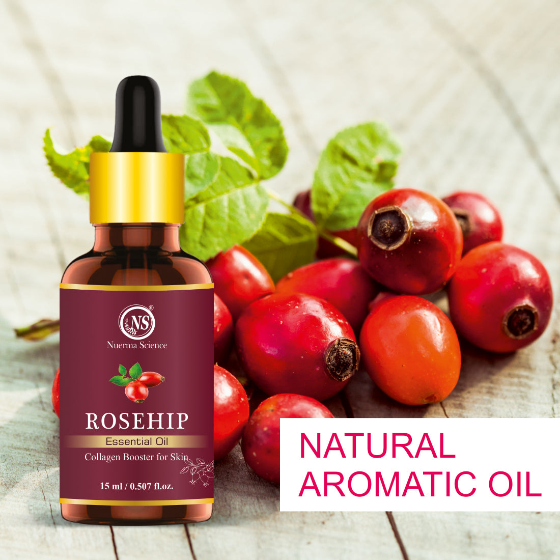 Nuerma Science Rosehip Essential Oil For Anti-Aging - 15ml