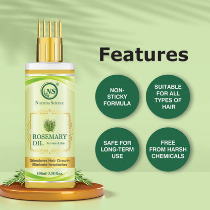 Rosemary Hair Oil for Anti-Dandruff and Stimulate Hair Growth - 100ml