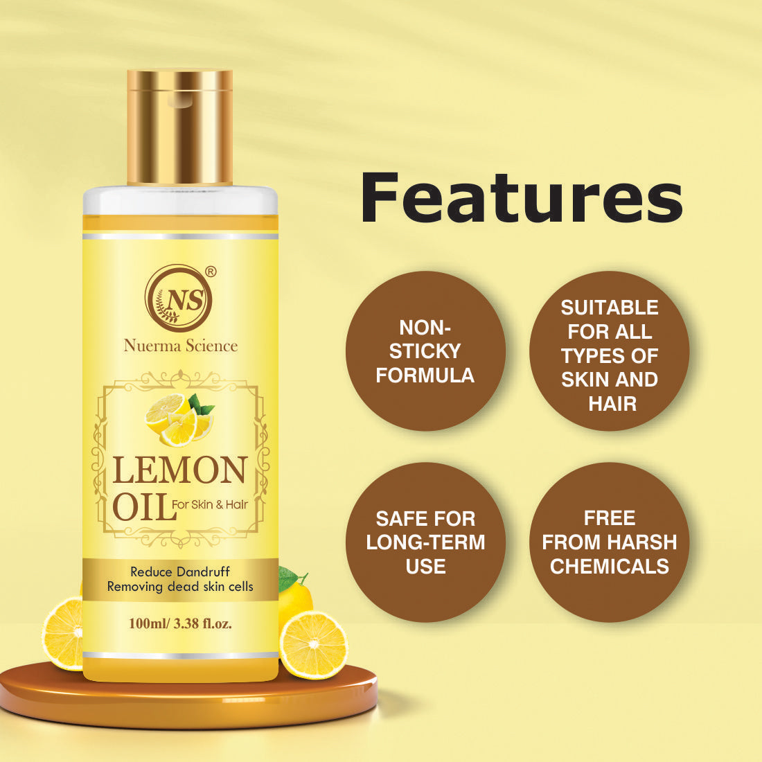 Lemon Oil For Skin & Hair