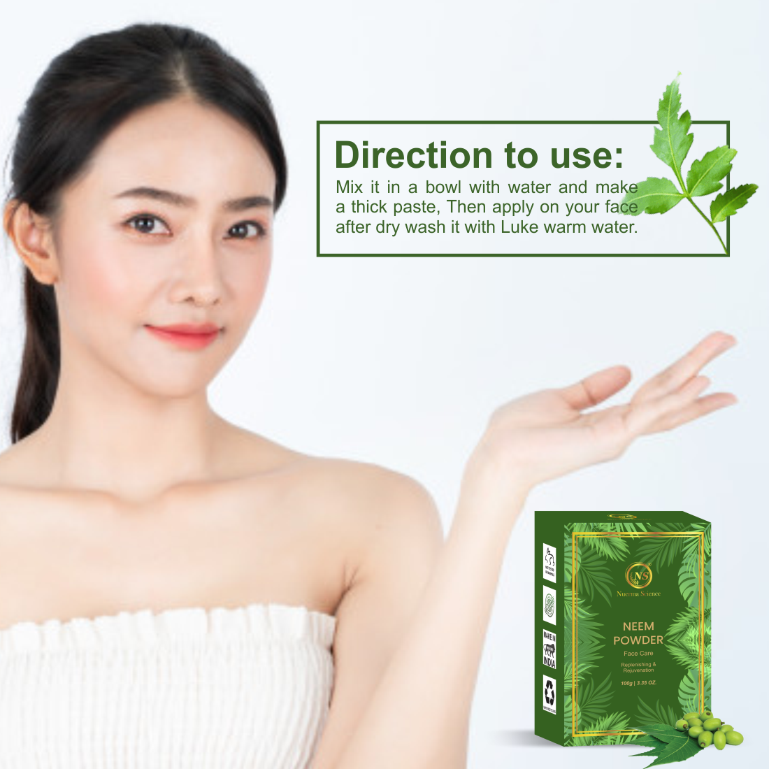 Neem Powder For Face - 100gm