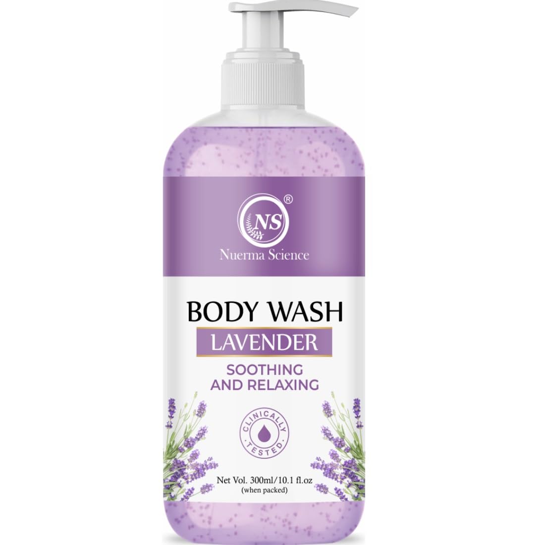 Nuerma Science Lavender Body Wash | For Soothing & Relaxing Body - 300ml