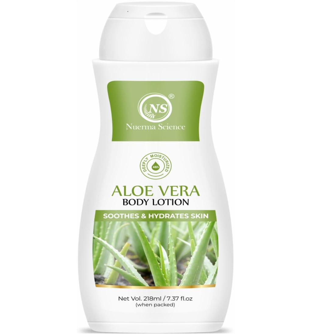 Nuerma Science Aloe Vera Body Lotion | Deep Moisturization & Refreshing Hydration - 218ml