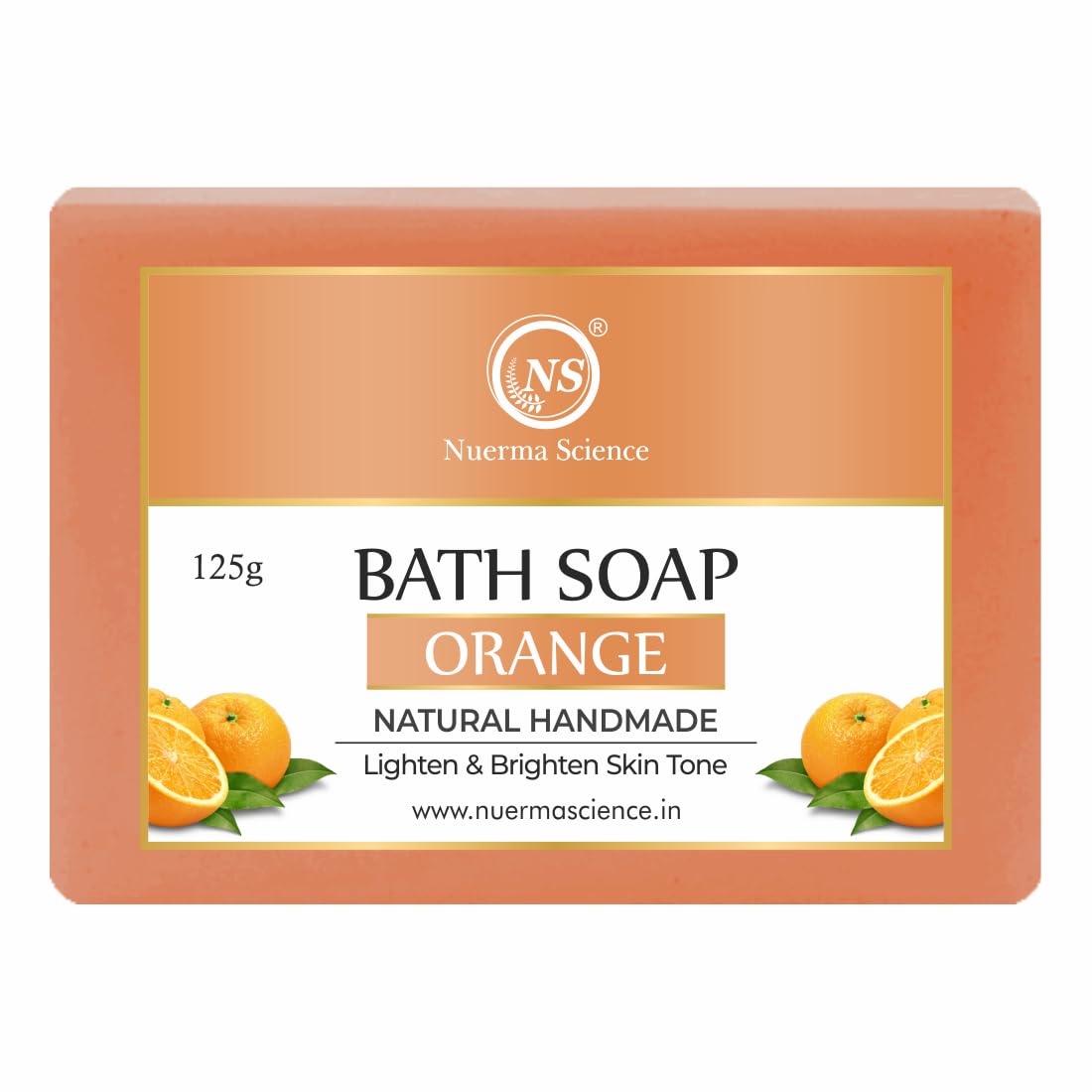 Nuerma Science Orange Bath Soap | Energizing Citrus Cleanse