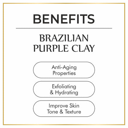 Nuerma Science Brazilian Purple Clay - 100gm | Exfoliates Skin & Improves Skin Tone