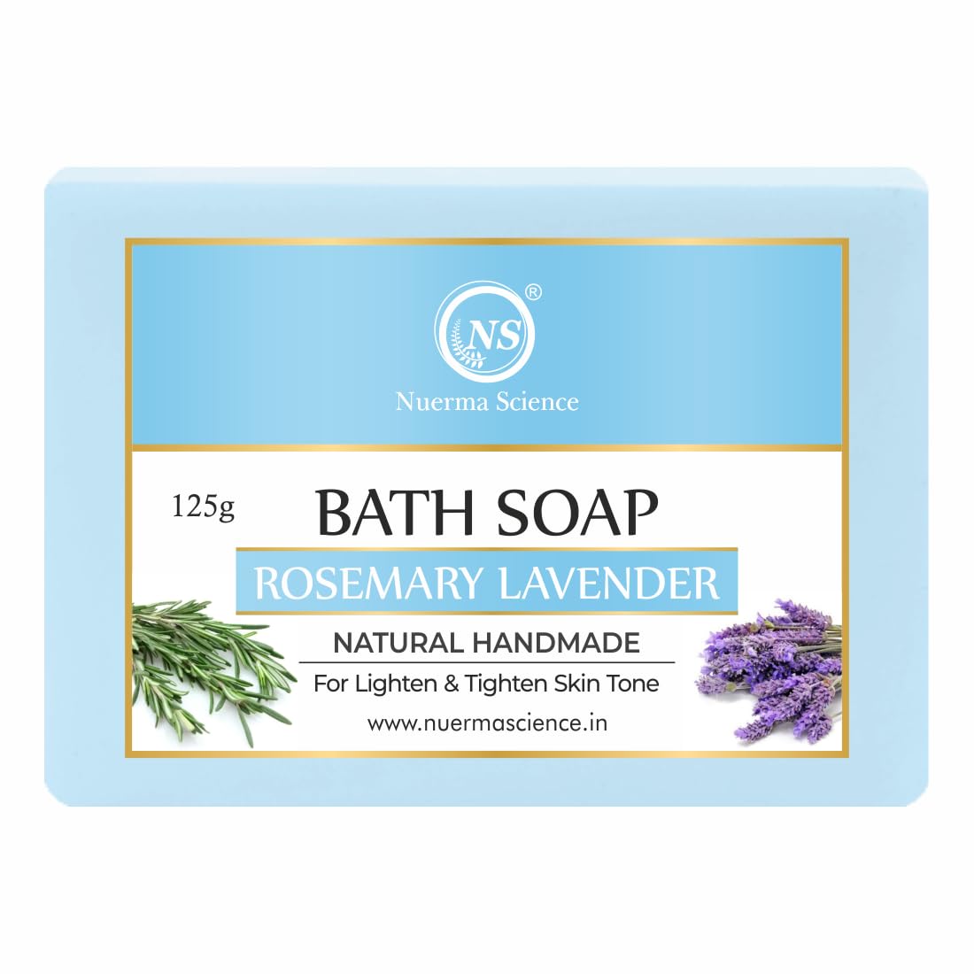 Nuerma Science Rosemary Lavender Bath Soap | for Lighten & Tighten Skin Tone