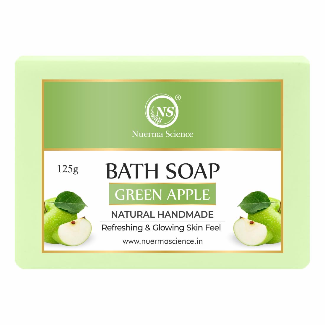 Nuerma Science Green Apple Bath Soap | Refreshes & Revitalizes Skin