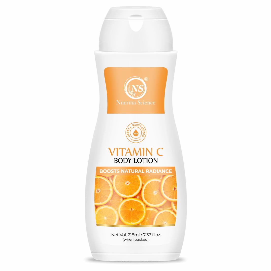 Nuerma Science Vitamin C Moisturizing Body Lotion | Deep Hydrating & Nourishing Body Lotion - 218ml