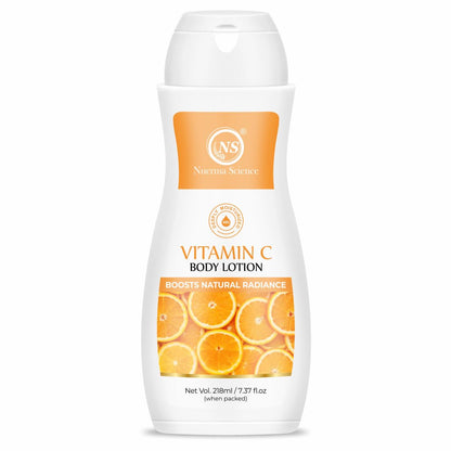 Nuerma Science Vitamin C Moisturizing Body Lotion | Deep Hydrating & Nourishing Body Lotion - 218ml