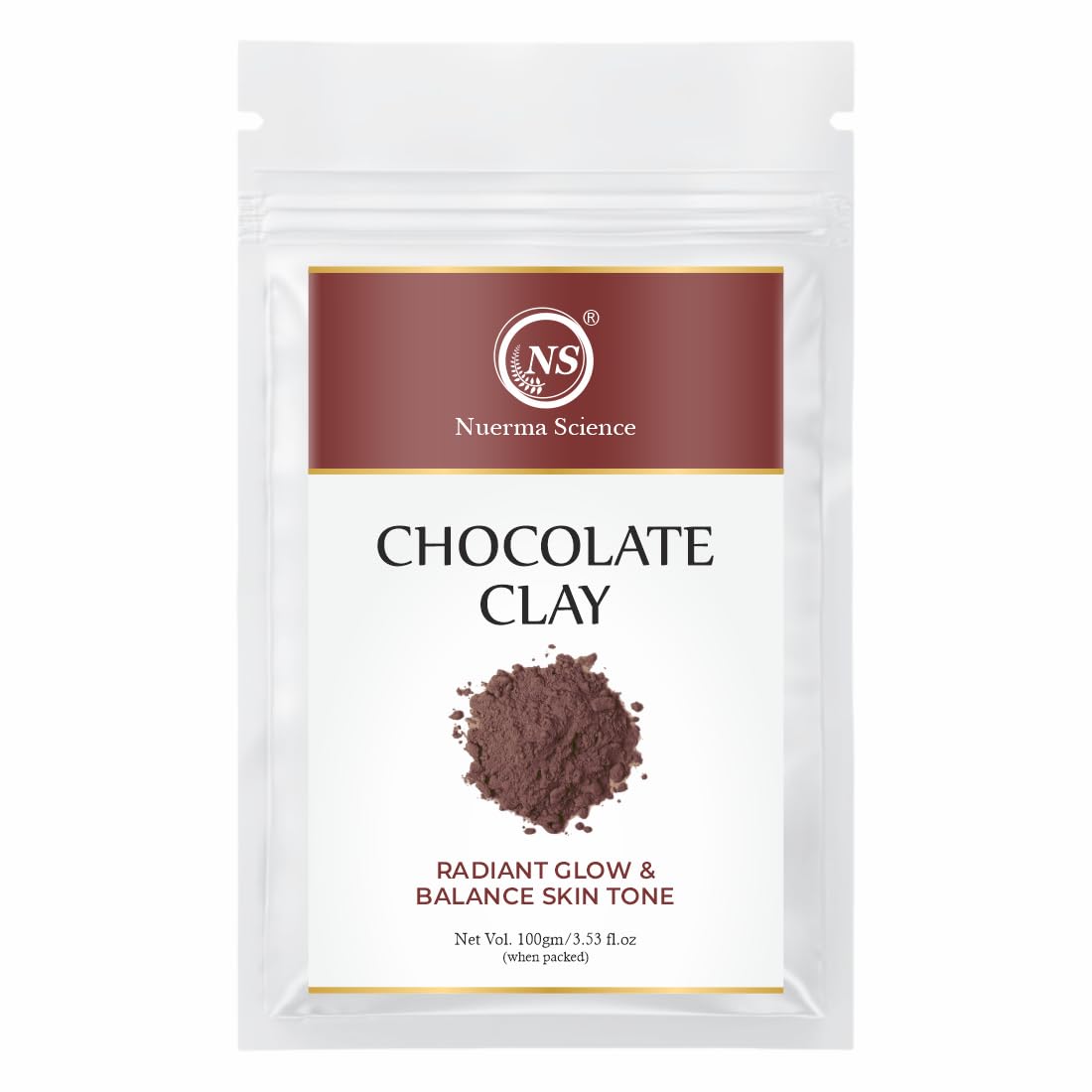 Nuerma Science Chocolate Clay - 100gm | Radiant Glow & Balance Skin Tone