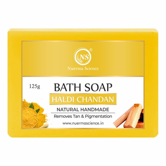 Nuerma Science Haldi Chandan Bath Soap | Removes Tan & Pigmentation