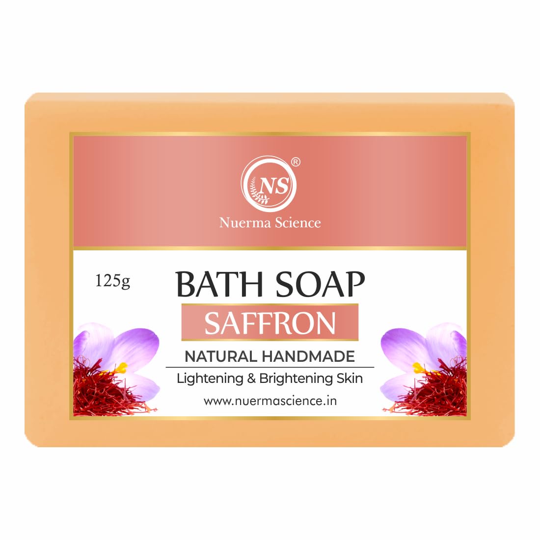 Nuerma Science Saffron Bath Soap | Lightening & Brightening Skin