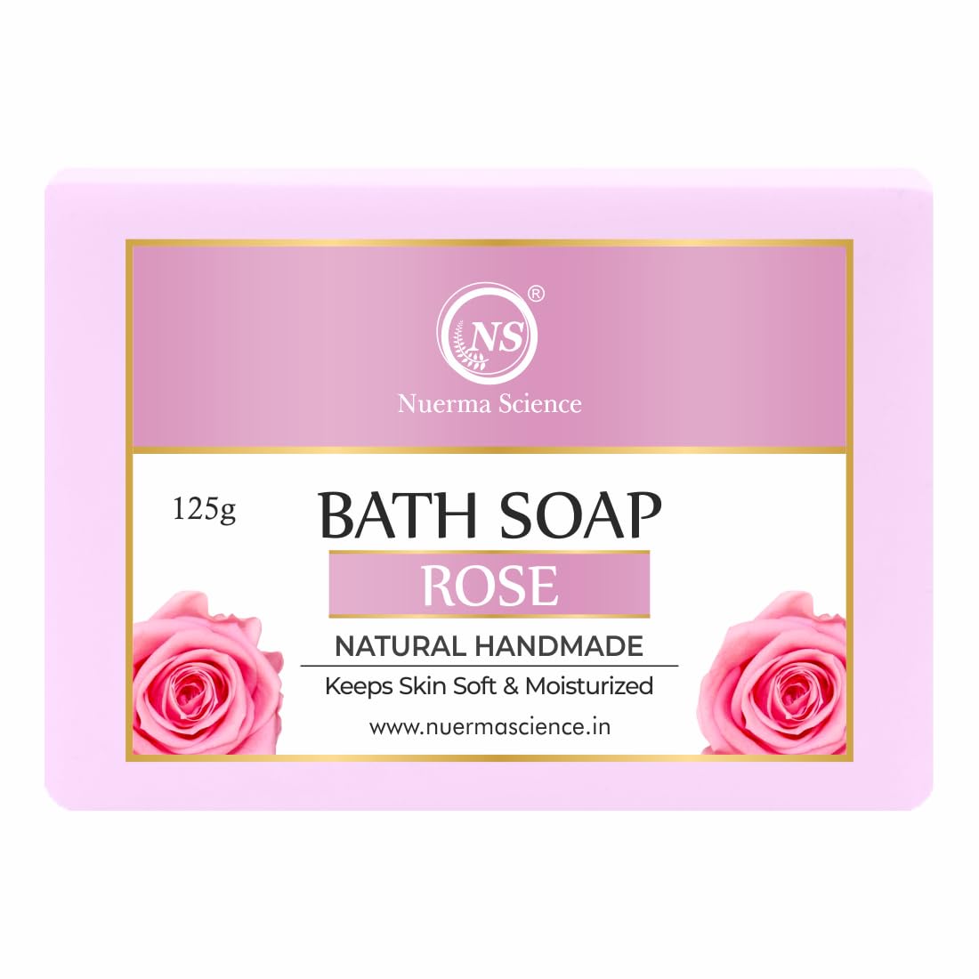 Nuerma Science Rose Bath Soap | Keeps Skin Soft & Moisturized