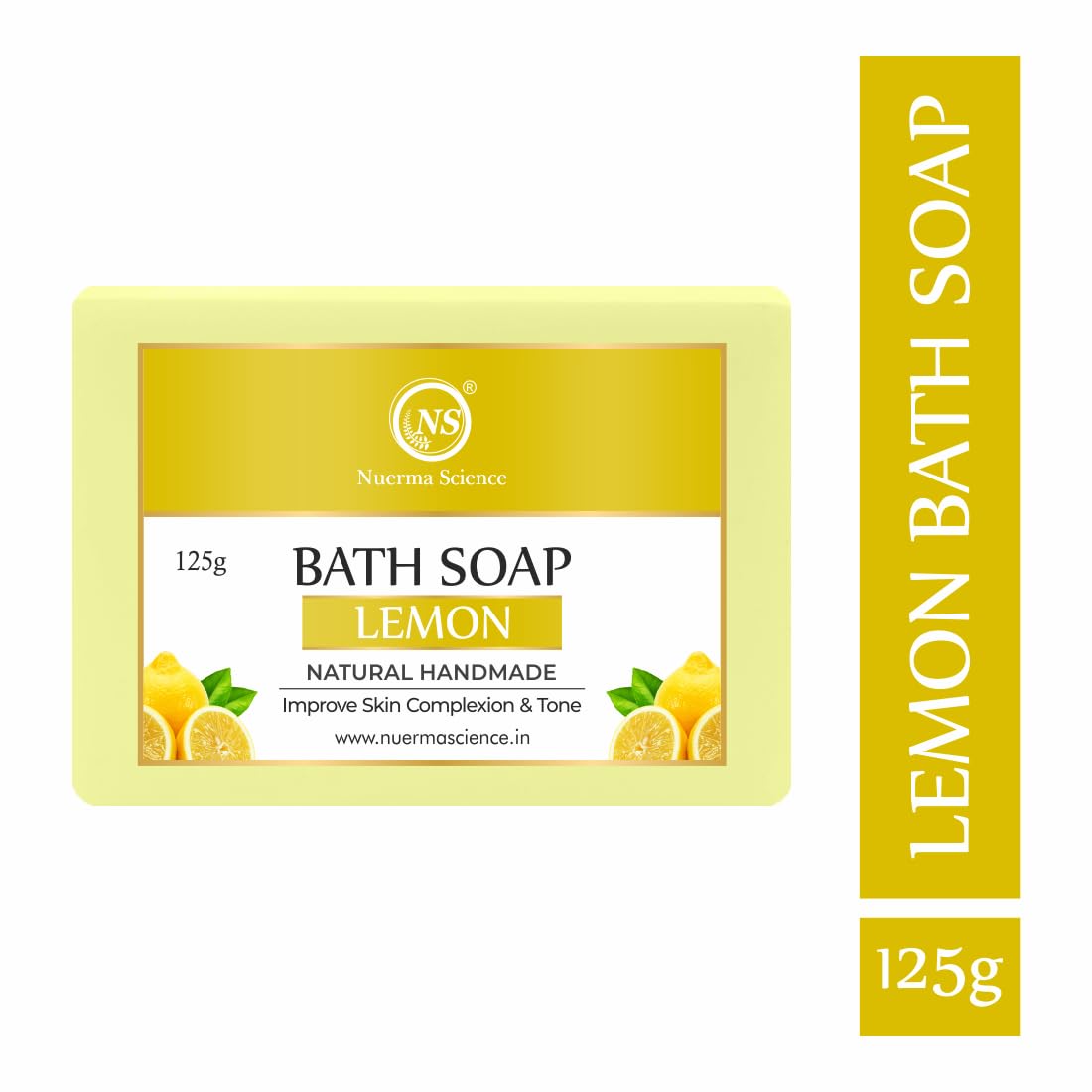 Nuerma Science Lemon Bath Soap | Improve Skin Complexion & Tone