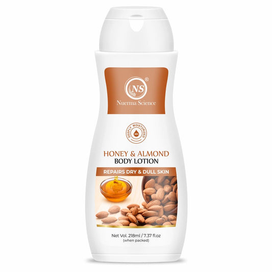 Nuerma Science Honey Almond Advanced Nourishing Body Lotion | Deep Hydrating Moisturizer - 218ml