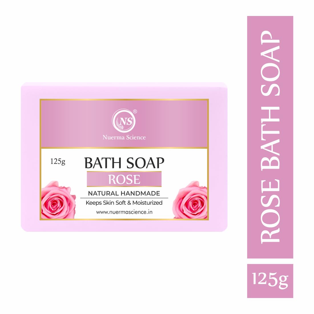 Nuerma Science Rose Bath Soap | Keeps Skin Soft & Moisturized