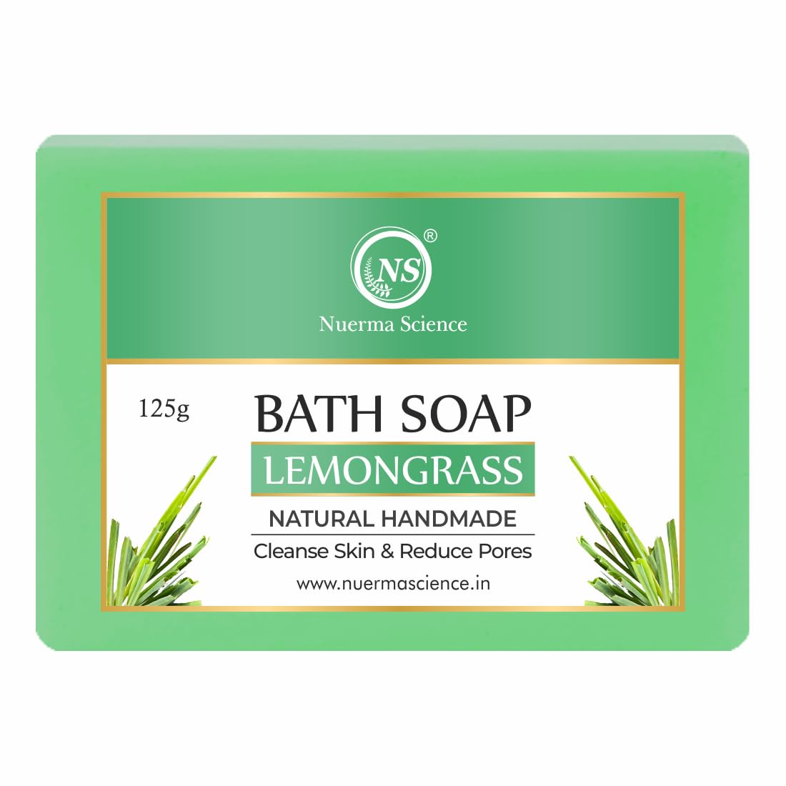 Nuerma Science Lemongrass Bath Soap | Cleanse Skin & Reduce Pores