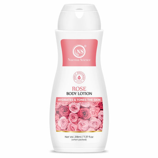 Nuerma Science Rose Body Lotion for Deep Moisturizing, Hydration & Nourishment - 218ml