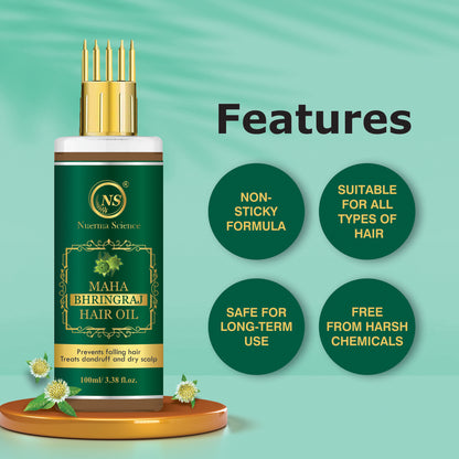 Maha Bhringraj Hair Oil features