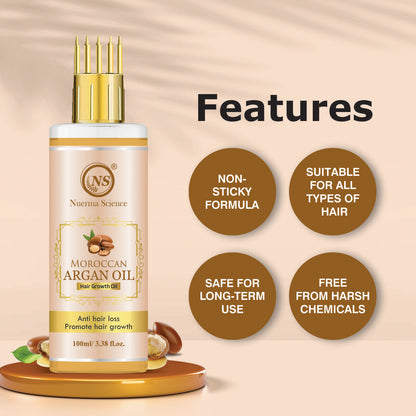 Moroccan Argan Hair Oil features