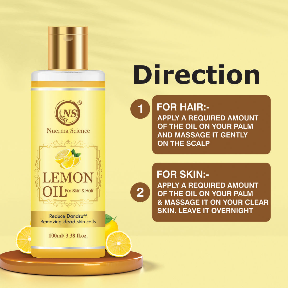 Lemon Oil For Skin & Hair