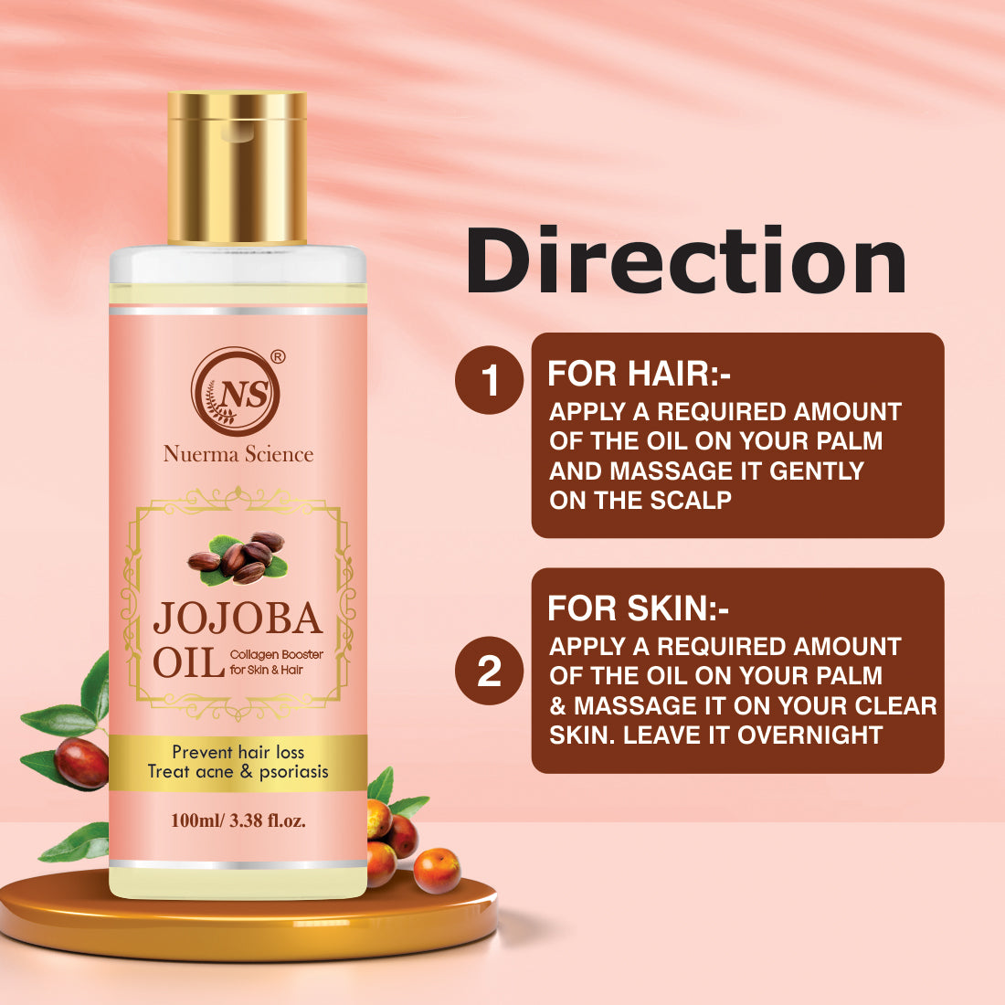 Jojoba Hair & Skin Oil - 100ml