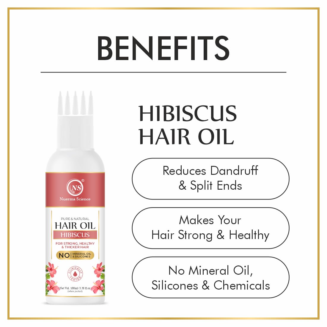 Nuerma Science Hibiscus Hair Oil for Stronger Hair