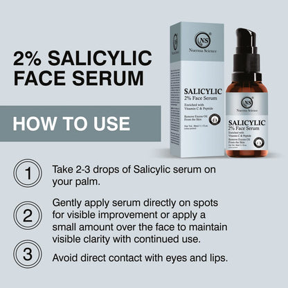 Nuerma Science Salicylic Acid Face Serum - 15ml | Clear, Radiant Skin