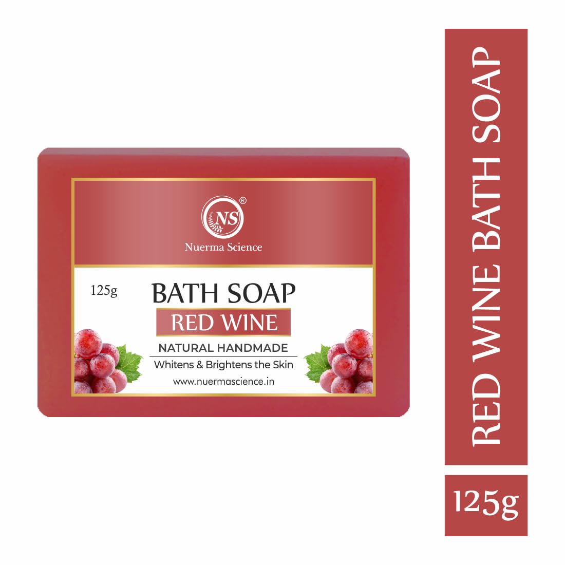 Nuerma Science Red Wine Bath Soap | Whitens & Brightens the Skin