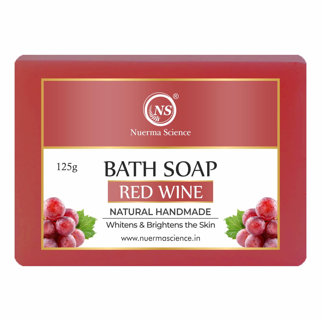 Nuerma Science Red Wine Bath Soap | Whitens & Brightens the Skin