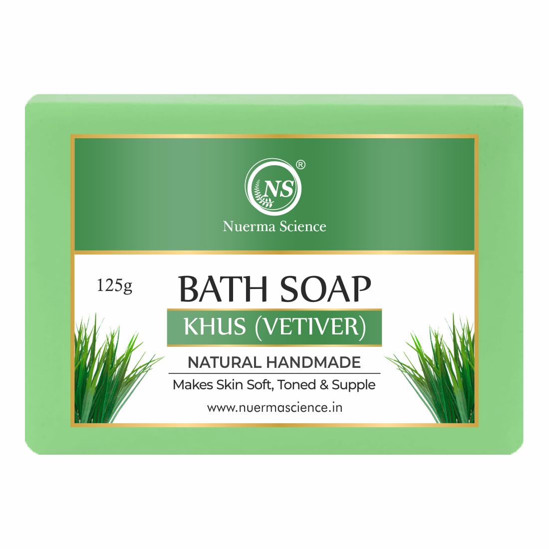 Nuerma Science Khus Vetiver Bath Soap | Makes skin soft, toned & supple