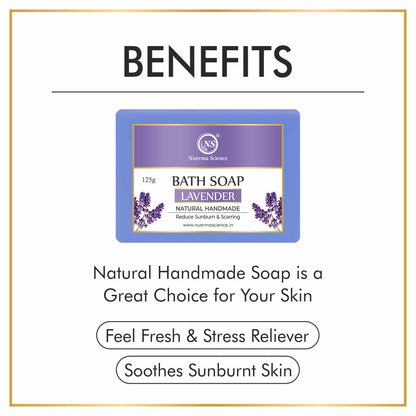 Nuerma Science Lavender Bath Soap | reduce sunburn & scarring