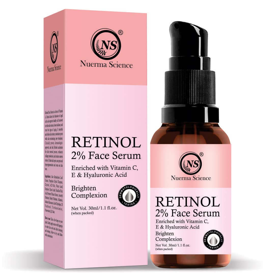 Nuerma Science 2% Retinol Face Serum - 15ml | Refine, Renew, Restore