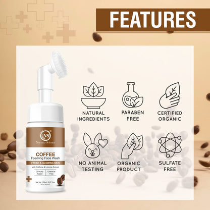 Nuerma Science Coffee Foaming Face Wash - 150ml