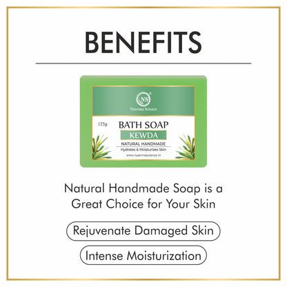 Nuerma Science Kewda Bath Soap | Hydrates & Moisturizes Skin