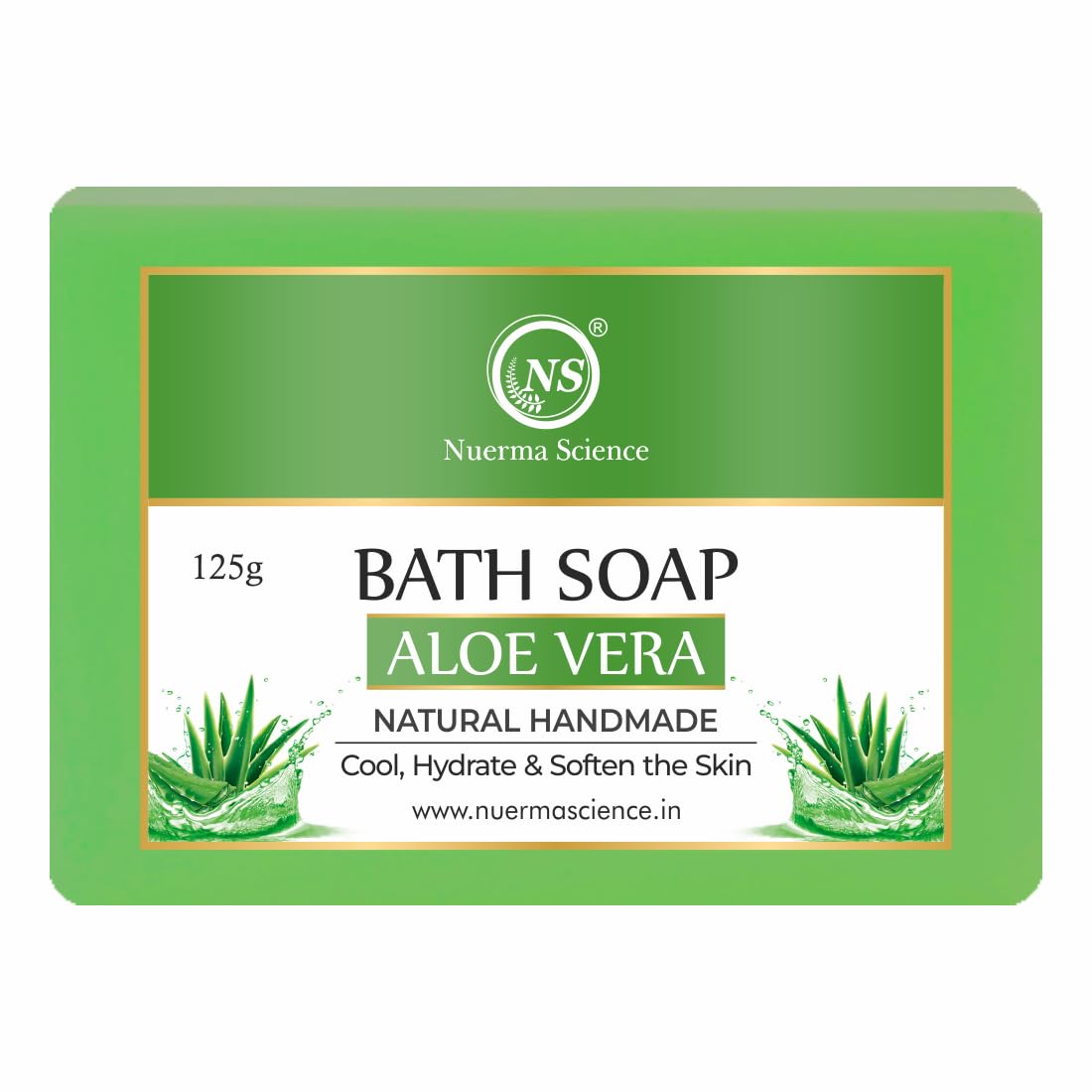 Nuerma Science Aloe Vera Bath Soap | Hydrates & Rejuvenates Skin