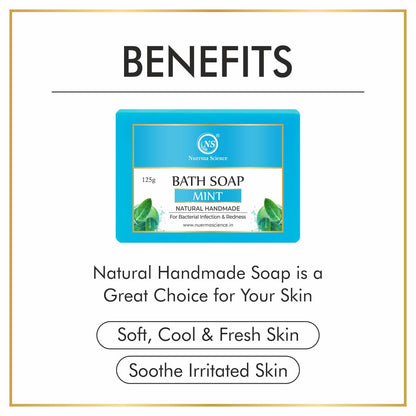 Nuerma Science Mint Bath Soap | For Bacterial Infection & Redness